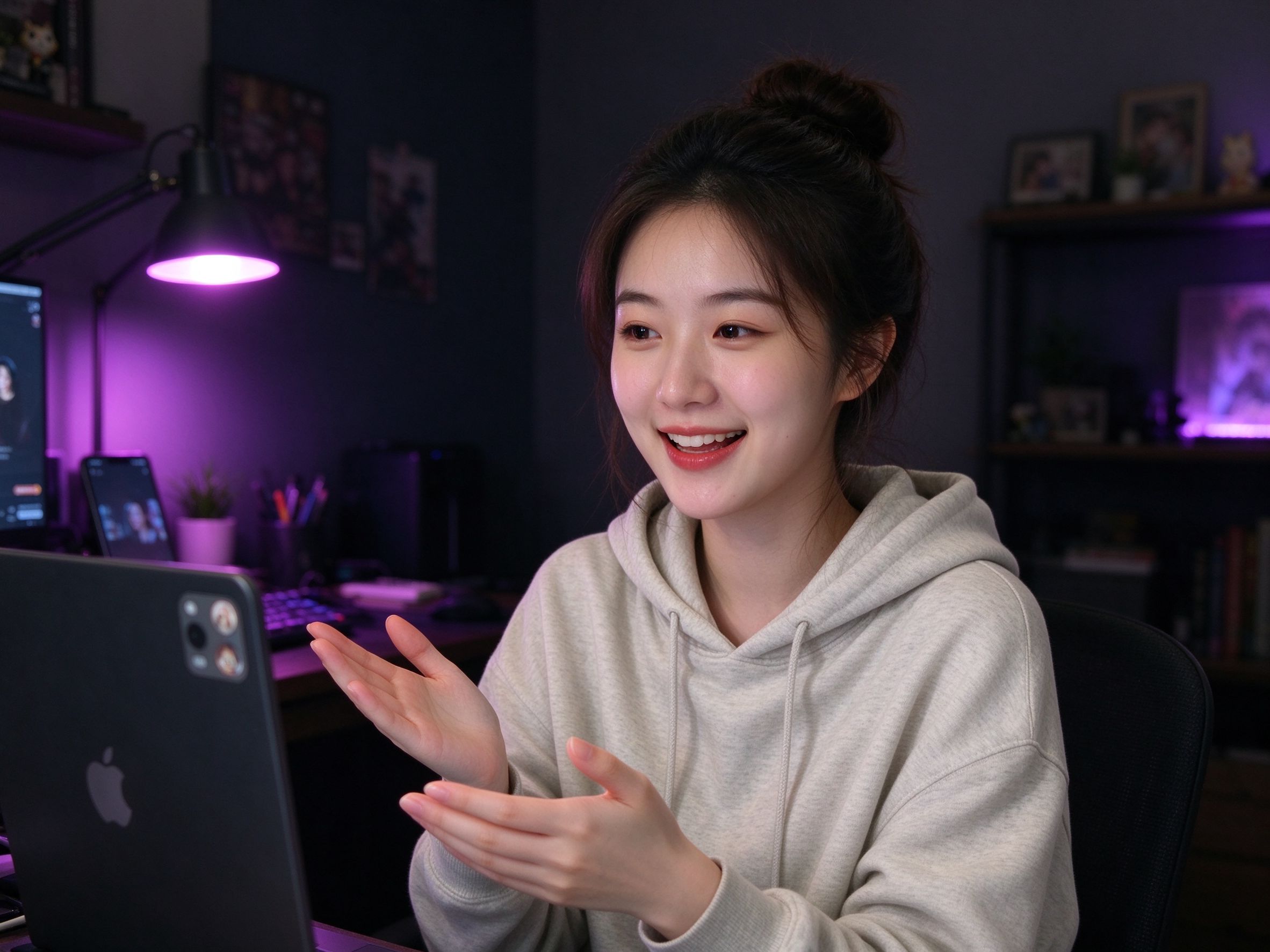 魅影直播连麦聊天温馨直播间